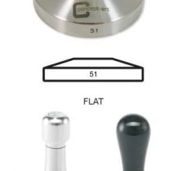 Concept-Art Coffee Tamper Base, 51mm Stainless, Flat