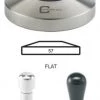 Concept-Art Coffee Tamper Base, 57mm Stainless, Flat