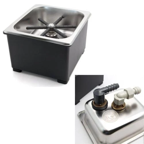 Espresso Parts Milk Jug Rinser, Bench Top, Square 3 Espresso Parts Milk Jug Rinser, Bench Top, Square