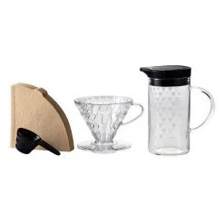 Barista Warehouse Hario V60 Dripper & Thermocolor Server Set
