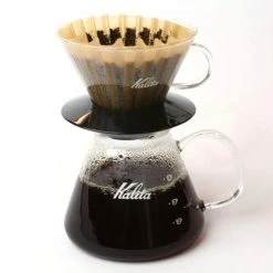 Brew Bar Kalita Glass Wave Dripper 185 Black 10 Brew Bar Kalita Glass Wave Dripper 185 Black