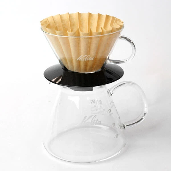 Brew Bar Kalita Glass Wave Dripper 185 Black 4 Brew Bar Kalita Glass Wave Dripper 185 Black