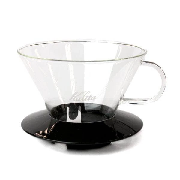 Brew Bar Kalita Glass Wave Dripper 185 Black 3 Brew Bar Kalita Glass Wave Dripper 185 Black