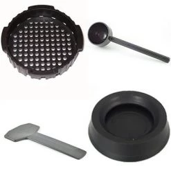 Barista Warehouse Filter Basket, Rubber Seal, Scoop, Paddle (Sold Separately)
